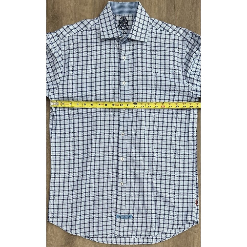 (2) Lot English Laundry Flip Cuffs Multicolor Plaid Shirts Men’s Size 15.5/34&35 - Picture 4 of 10
